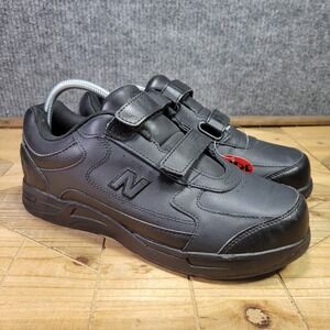 WIDE New Balance 576 V-Strap Shoes‎ Mens 9 4E Black Max Cushion Support Walking